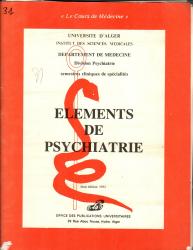 Éléments de psychiatrie