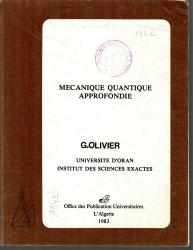 mécanique quantique approfondie