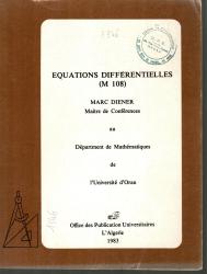 Equations differentielles