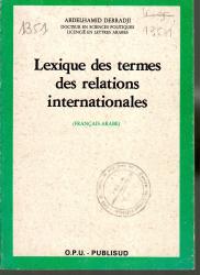 Lexique des termes des relations internationales