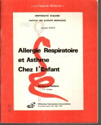 Allergie respiratoire et asthme chez l'enfant
