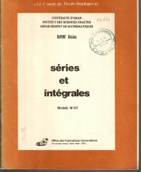 Séries et intégrales module n° 11