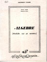Algèbre - Modu1e sur un anneau
