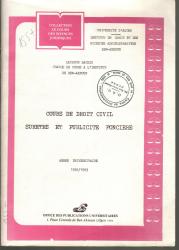 Cours de droit civil suretés et publicité foncière