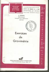 Exercices de gravimétrie