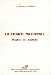 La charte nationale - analyse de discours