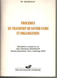 Processus de transfert de savoir-faire et organisation