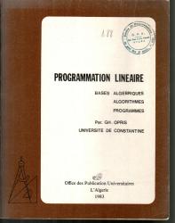 Programmation linéaire