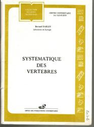systematique des vertebres