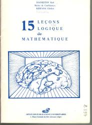 15 leçons de logique de mathématique