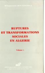 Ruptures et transformations sociales en Algérie V1 et V2