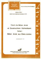Cours de béton armé et constructions hydrauliques Tome01