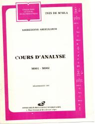 COURS D'ANALYSE