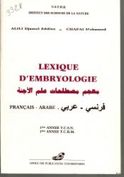 Lexique d'embryologie FR-AR