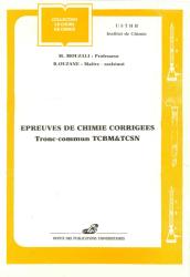 epreuves de chimie corrigées