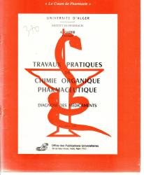 Travaux Pratique de chimie organique pharmaceutique