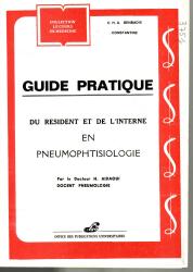 Guide pratique du résident et de l'interne en pneumophtisiologie