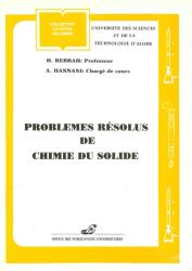 Problèmes  résolus de chimie des solides