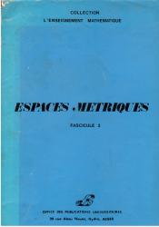 espaces métriques fasc 2