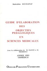 Guide d'élaboration des objectifs pédagogiques en sciences médicales