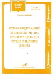 Méthodes physiques d'analyse de surface SIMS-AES-ESCA