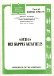 Gestion des nappes alfatières