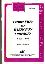 PROBLEMES ET EXERCICES CORRIGES