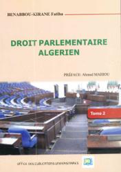 Droit parlementaire Algérien  tome 2
