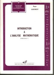 Introduction à l'analyse mathématique fascicule 2