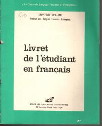 Livret de l'étudiant en français