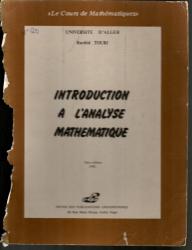 Introduction à l'analyse mathématique