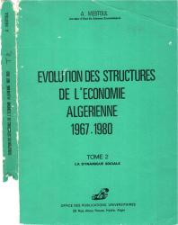 évolution des structures de l'économie algérienne 1967/1980 tome2