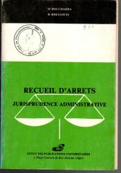 Receuil d'arrets jurisprudence administrative