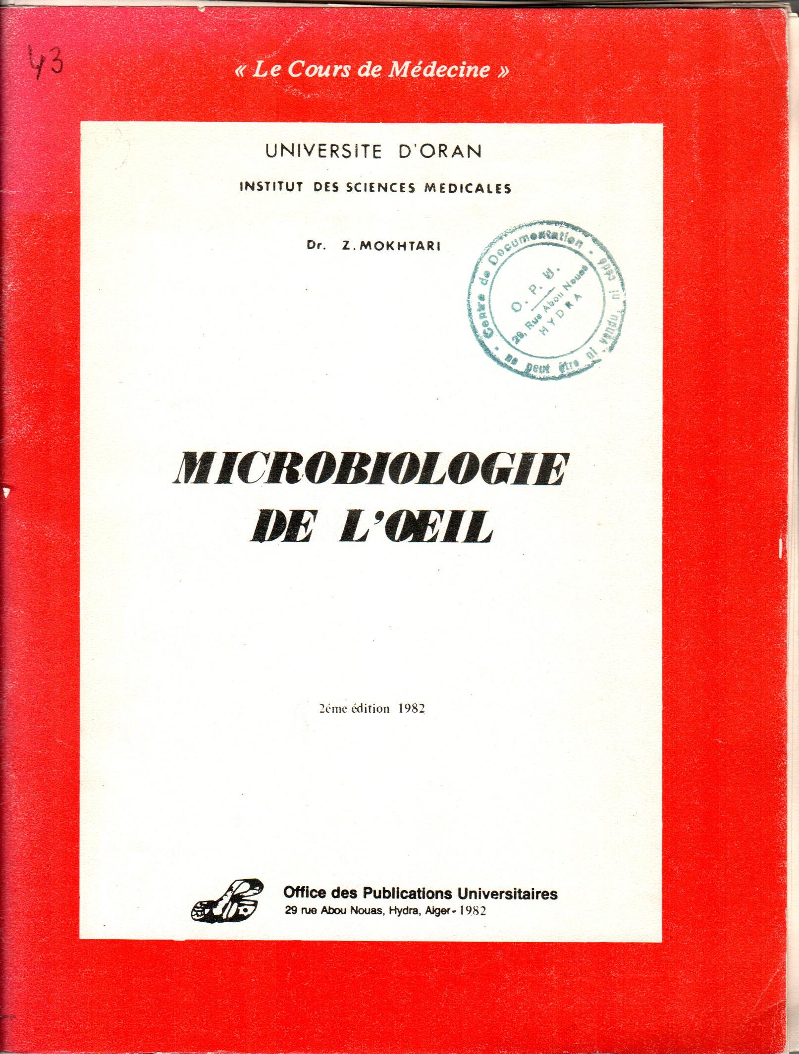 Microbiologie de l'œil