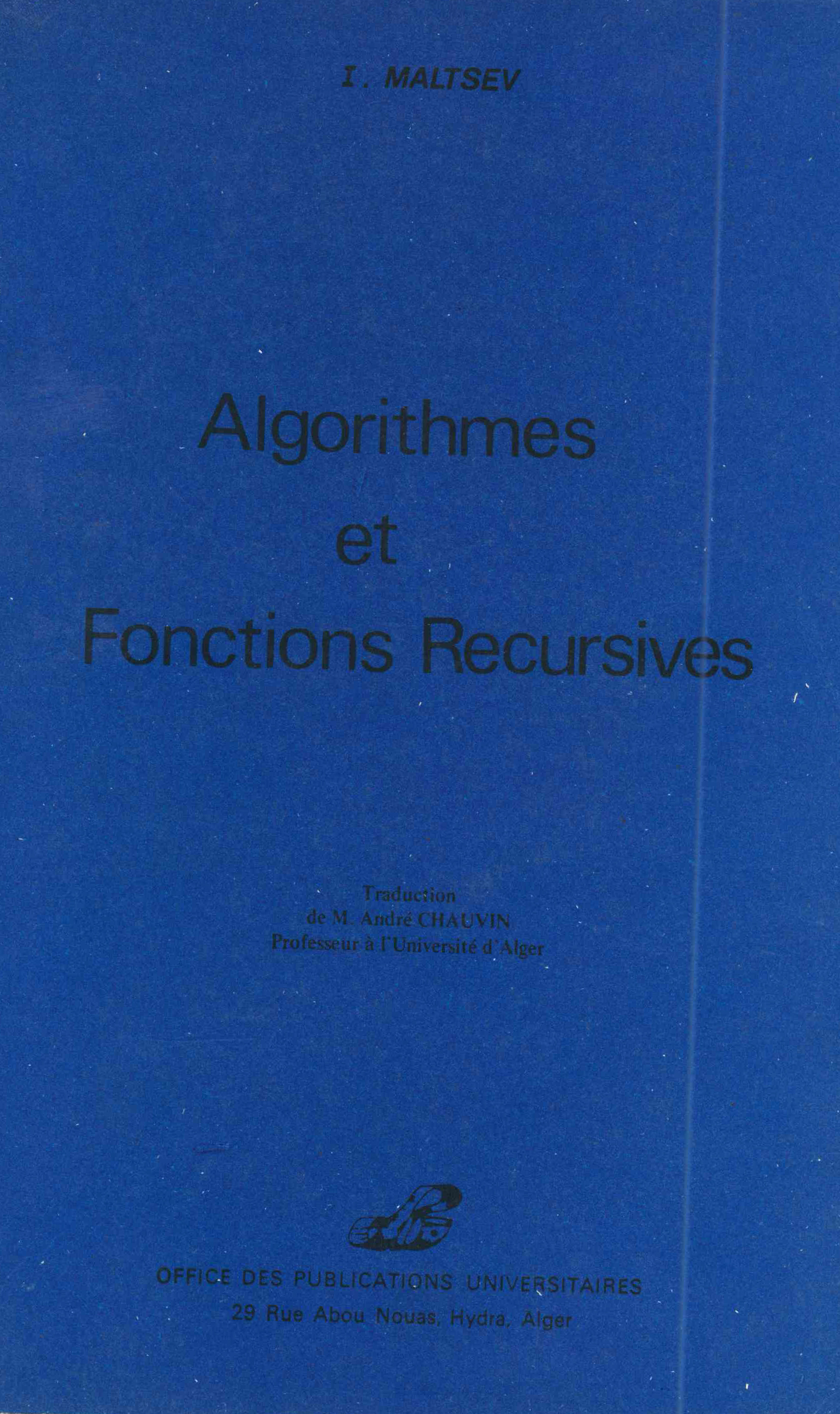 Algorithmes et fonctions récursives