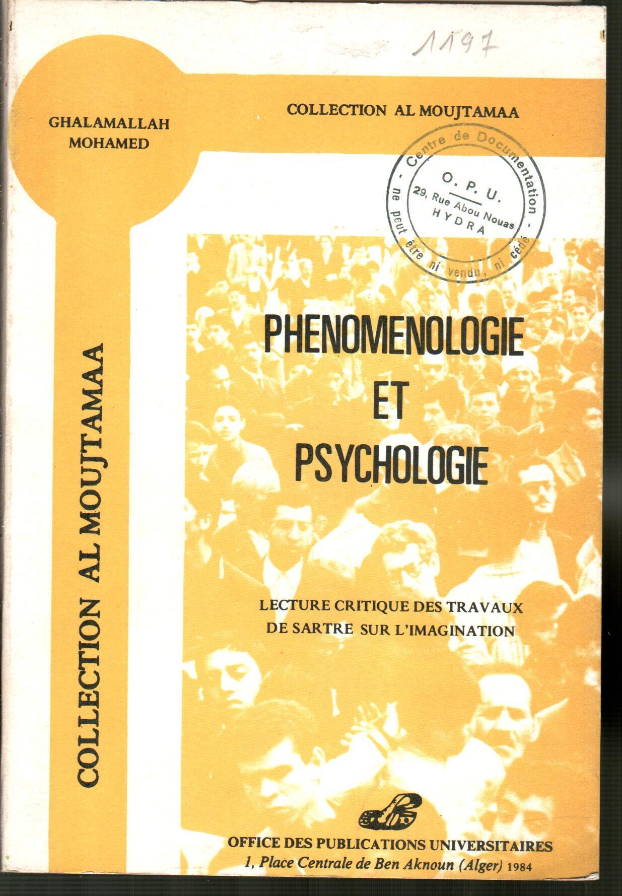 Phénoménologie et psychologie