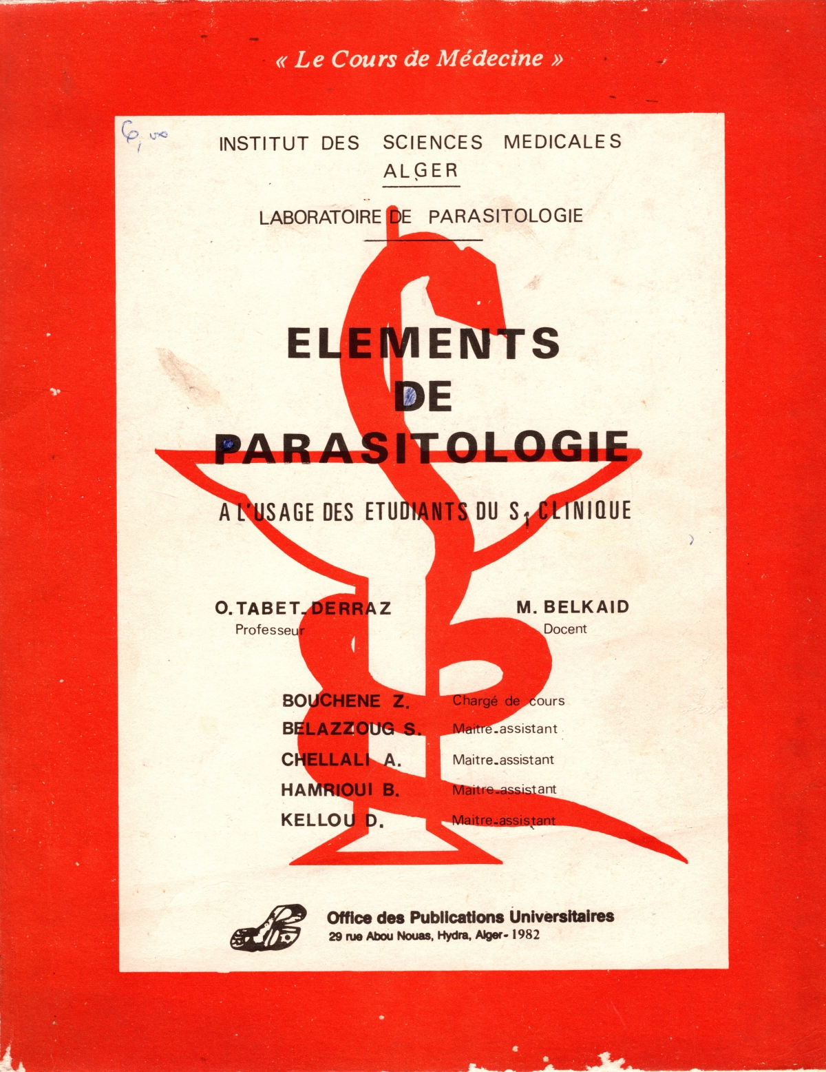 éléments de parasitologie