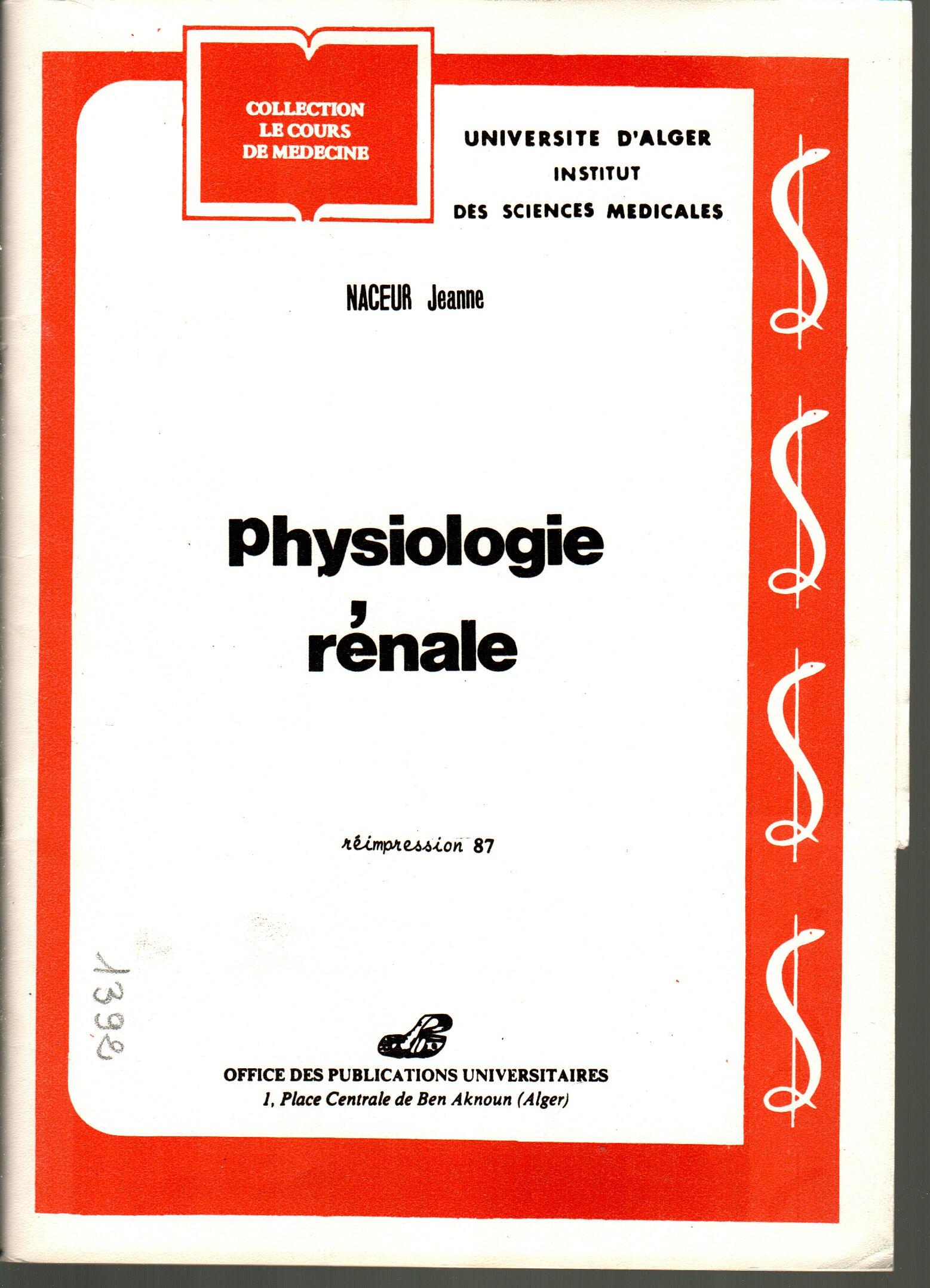 Physiologie rénale