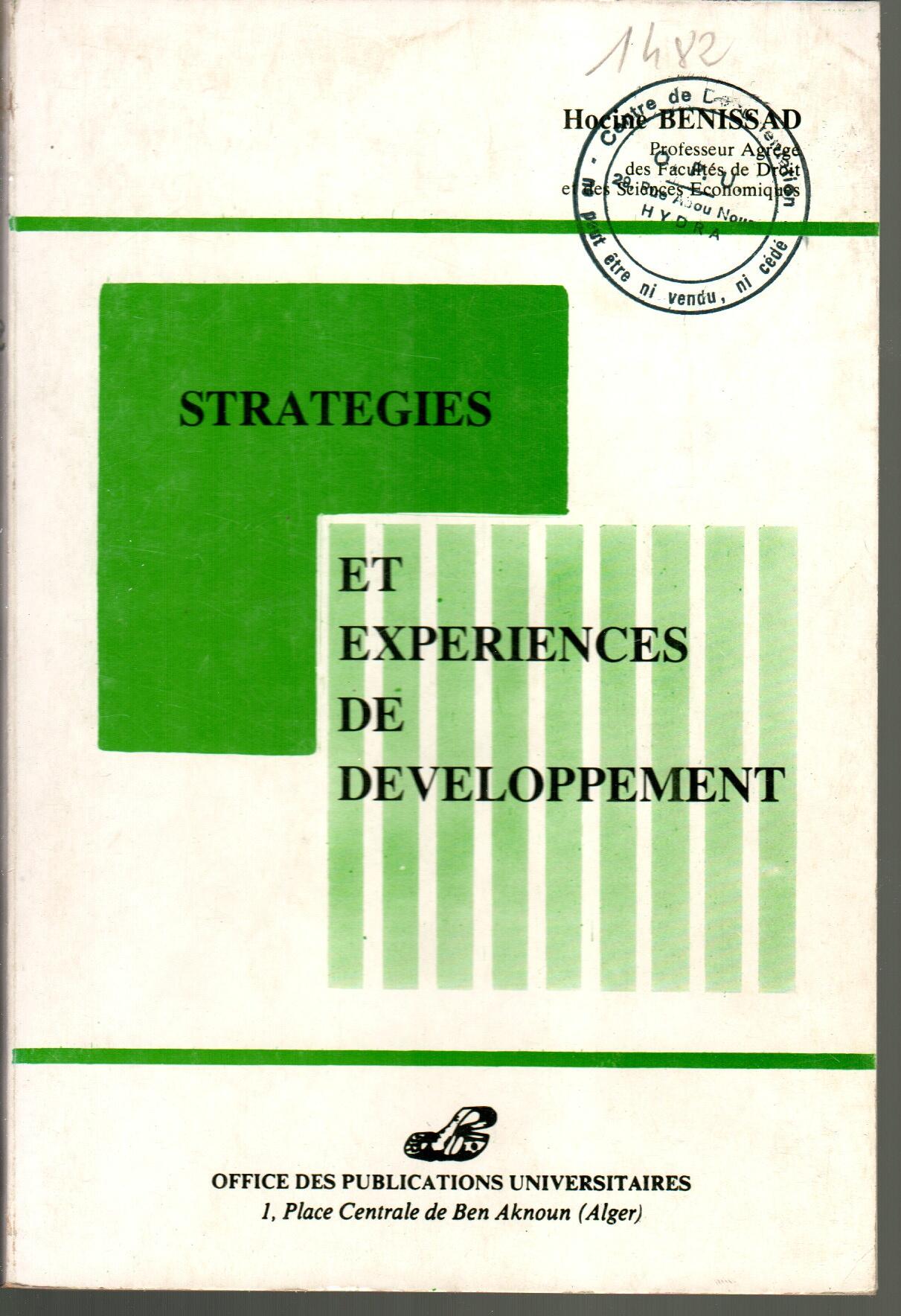 Stratégies et expériences de développement