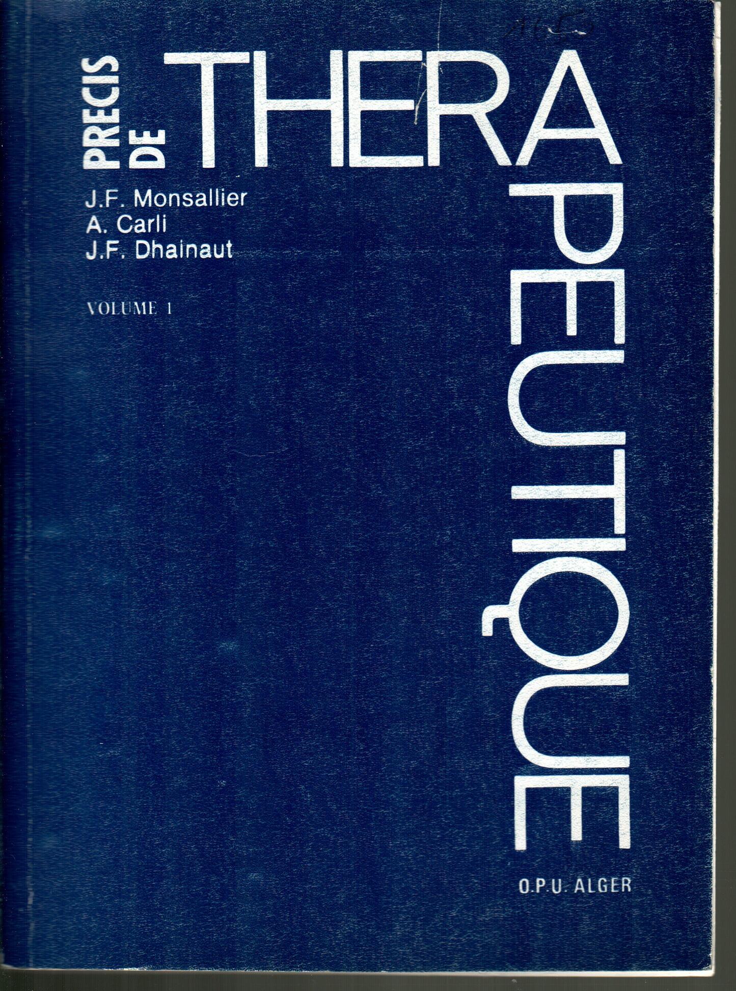 Précis de thérapeutique