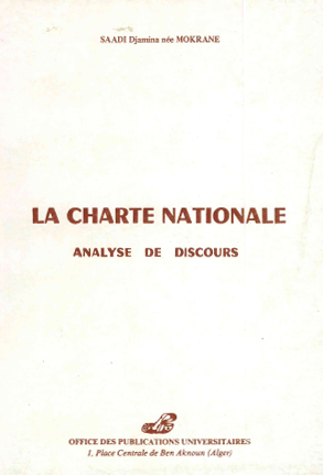 La charte nationale - analyse de discours