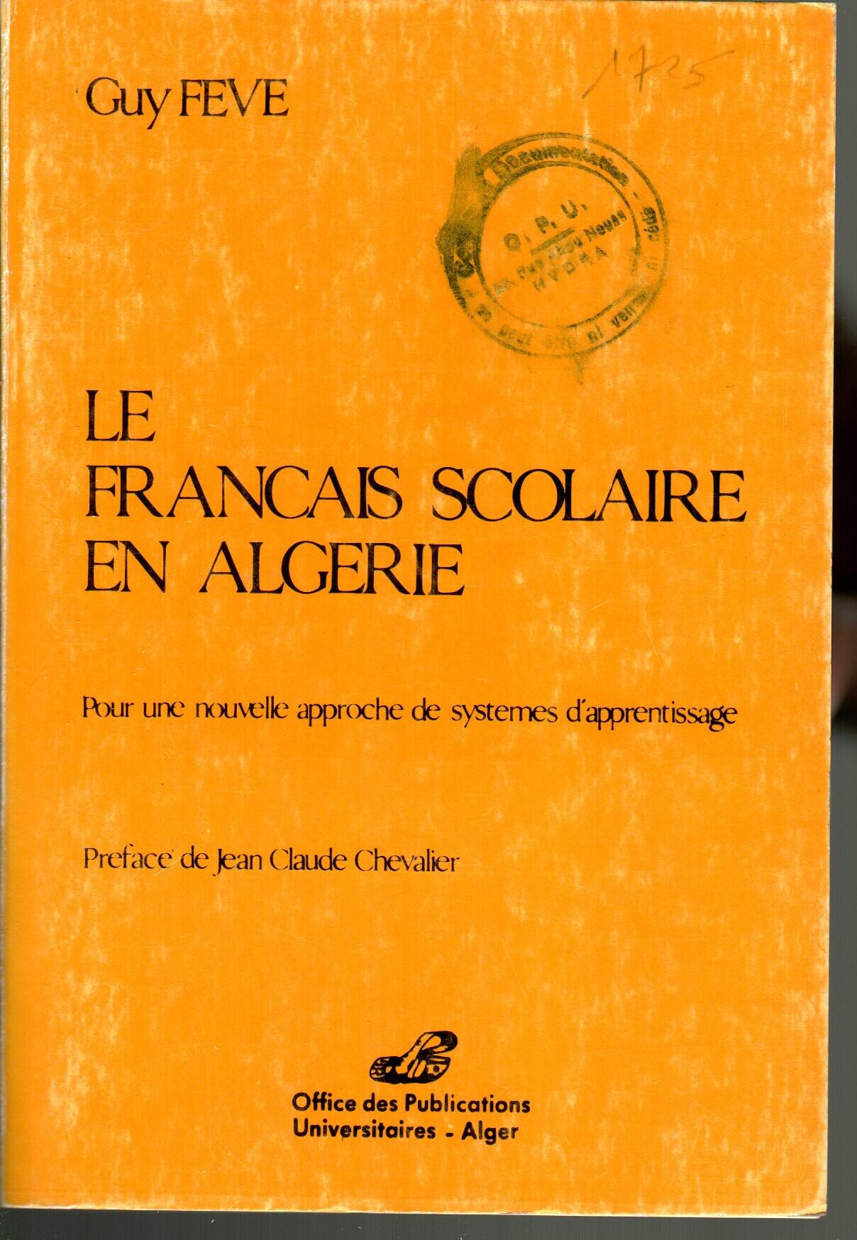 Le français scolaire en Algérie