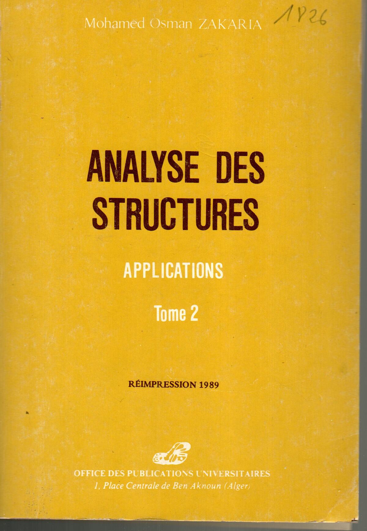 Analyses des structures T2