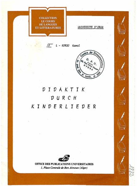 Didaktic durch kinderlieder