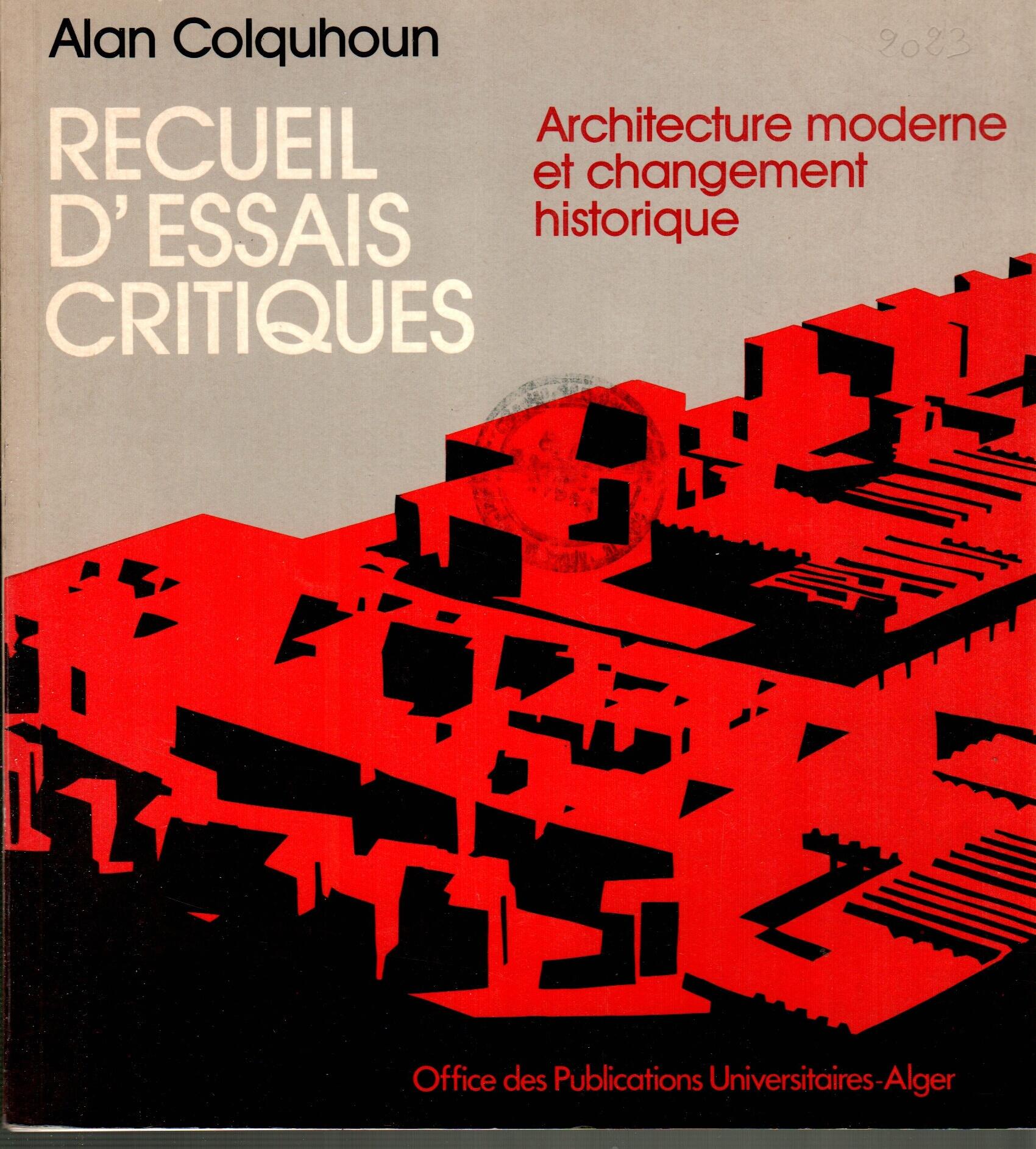 Recueil d'essais critiques (10)