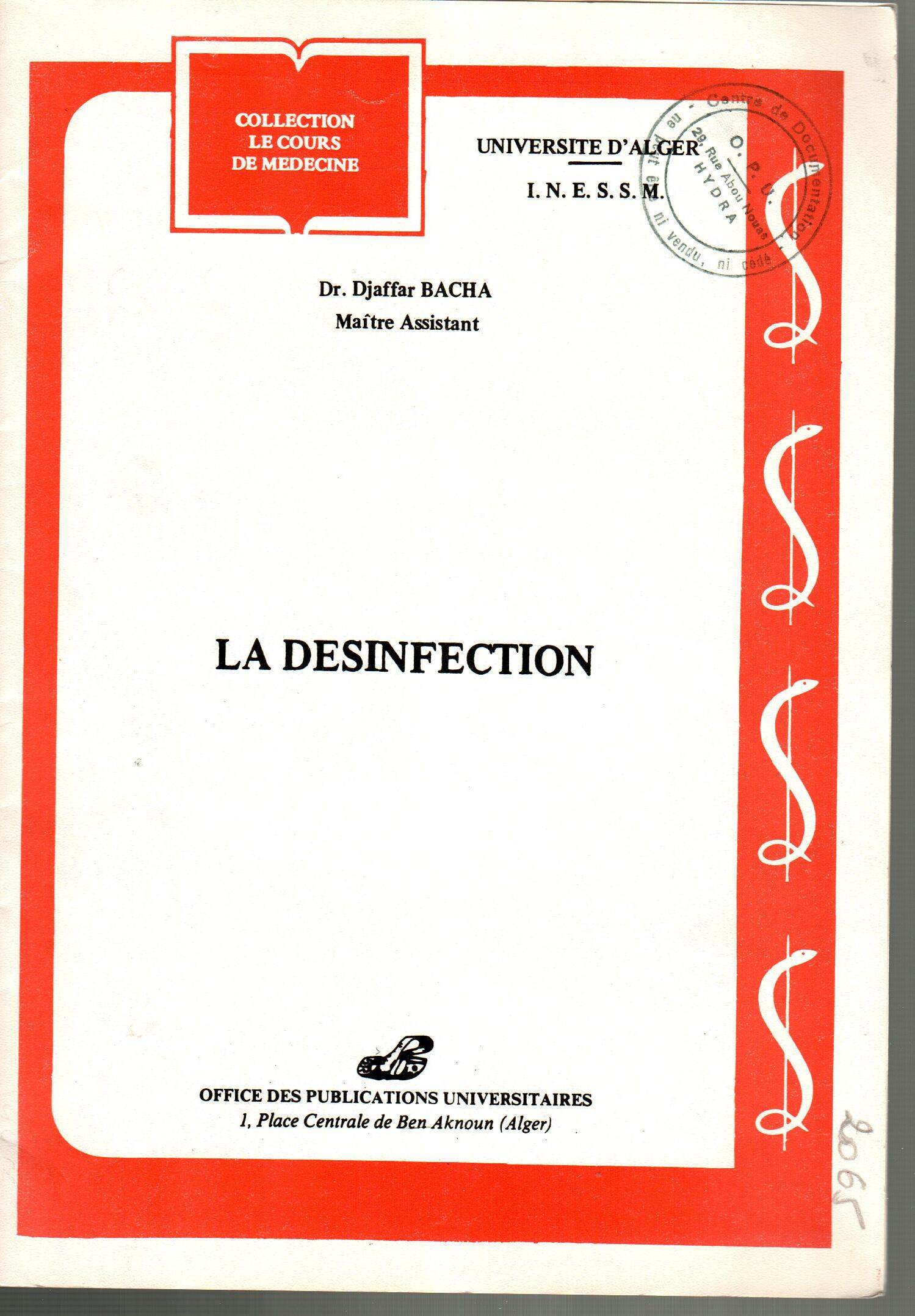 La désinfection