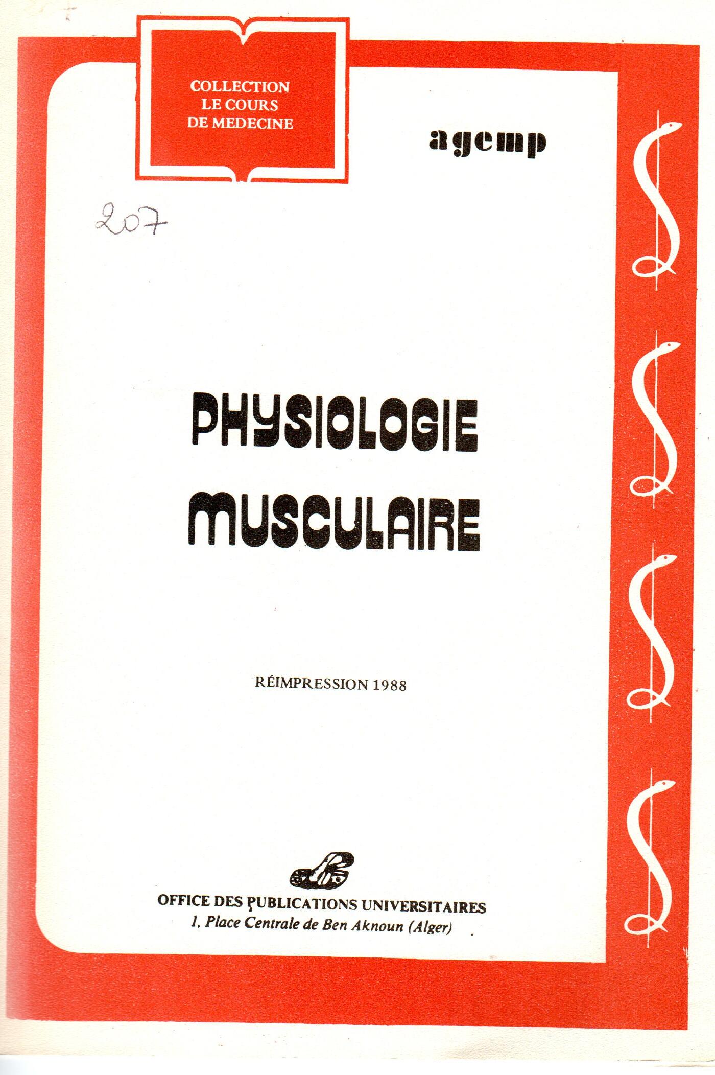 physiologie musculaires