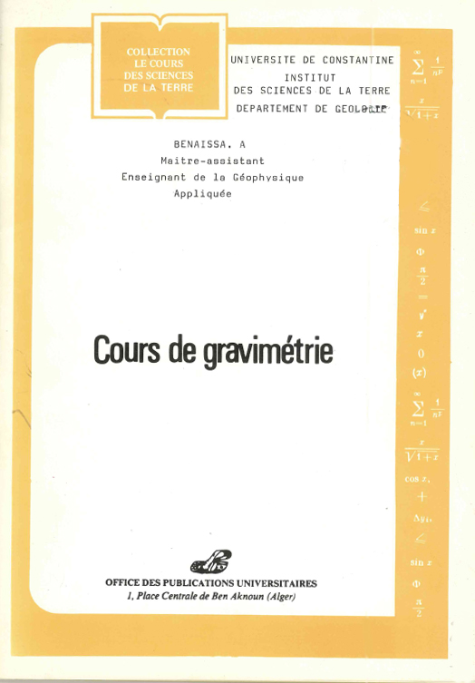 cours de gravimetrie