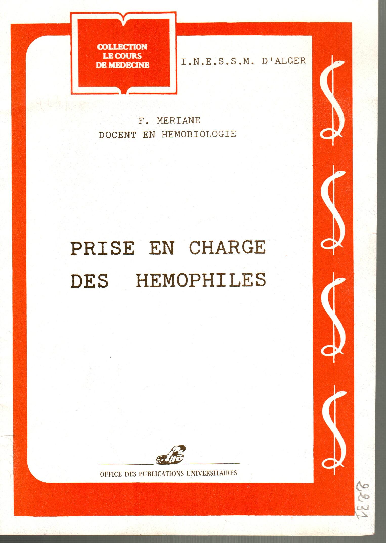 Prise en charge des hémophiles