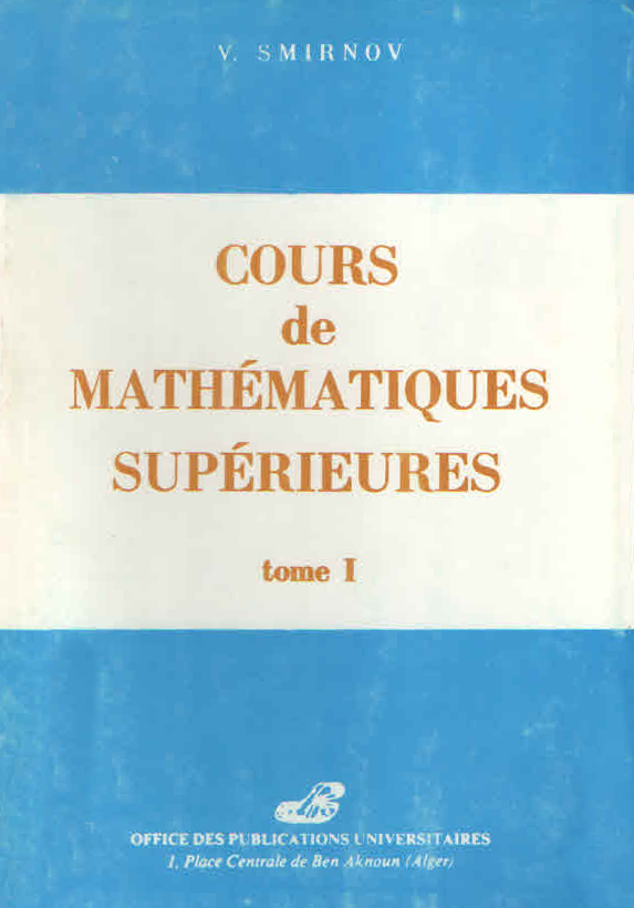 Cours de mathématiques supérieures T1